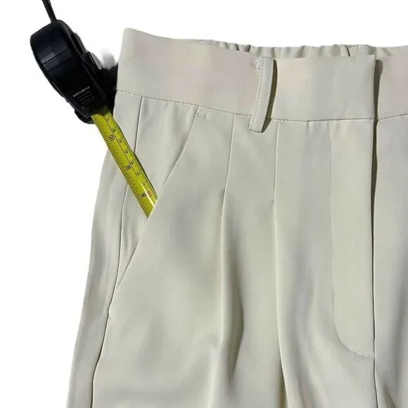 French Connection Women's Wide Leg Trouser Tan Size Medium - Picture 9 of 16